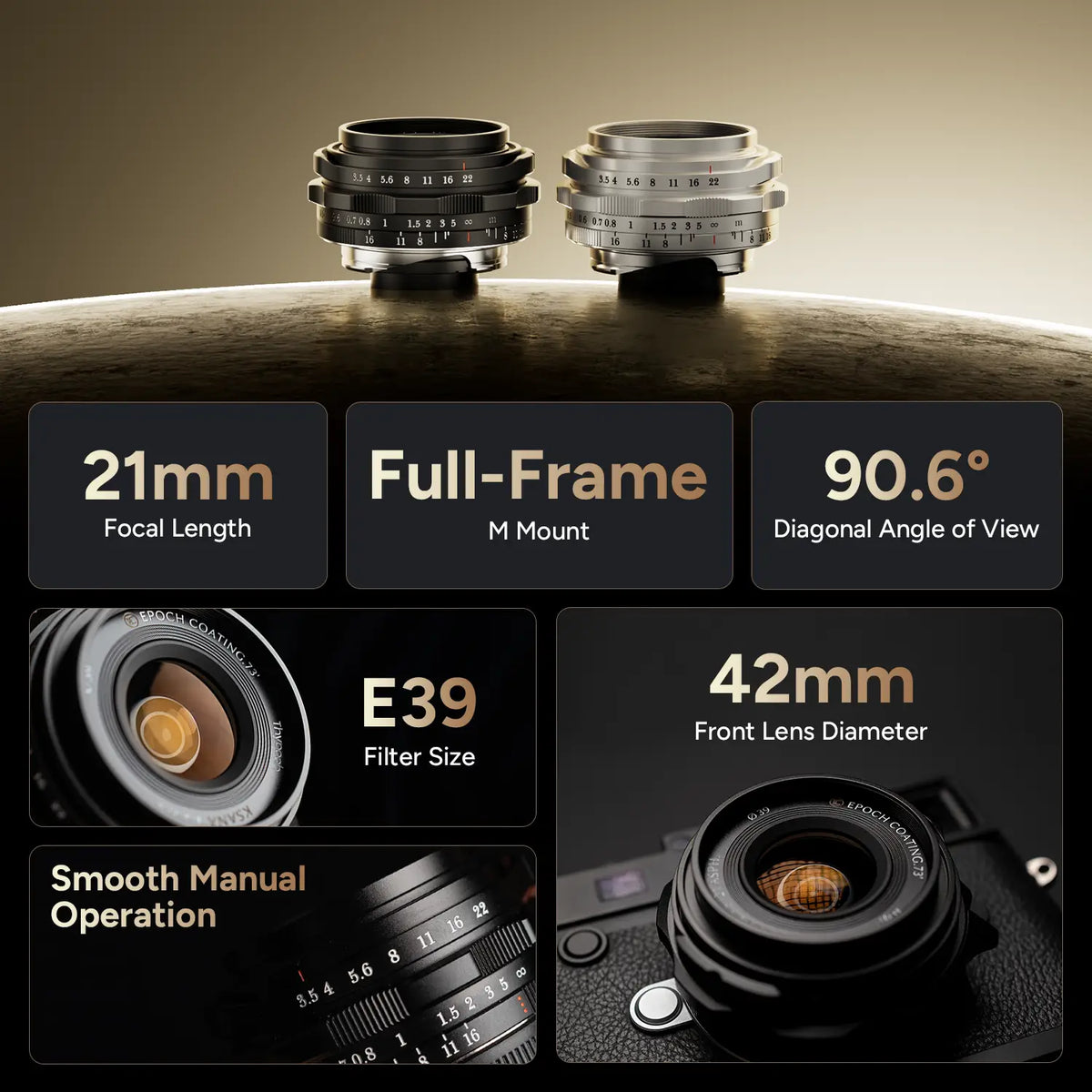 Ksana 21mm f3.5 Full-Frame for M-Mount Cameras Thypoch