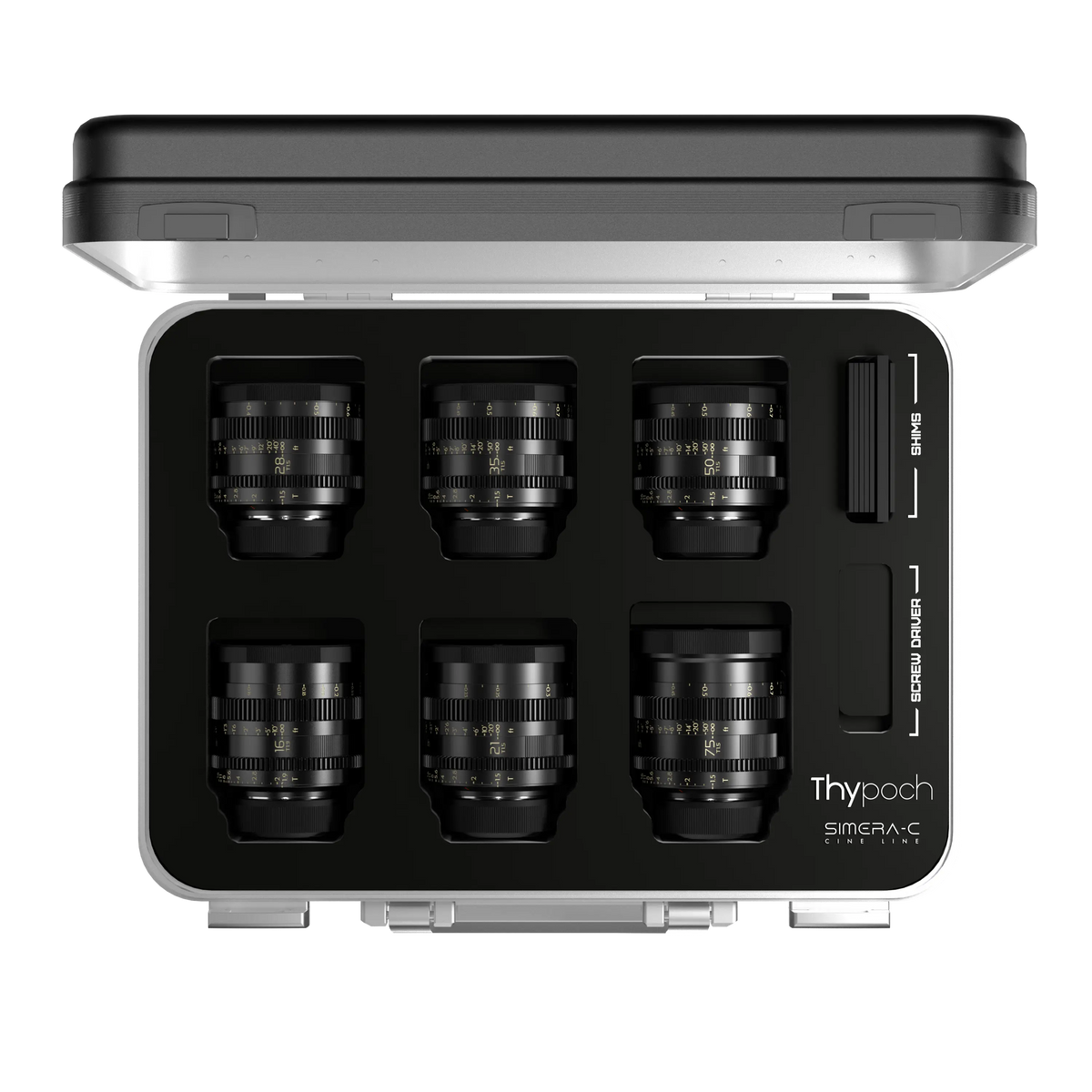Simera-C | 21/28/35/50/75mm T1.5 M/E Mount Manual Cine Lens Thypoch