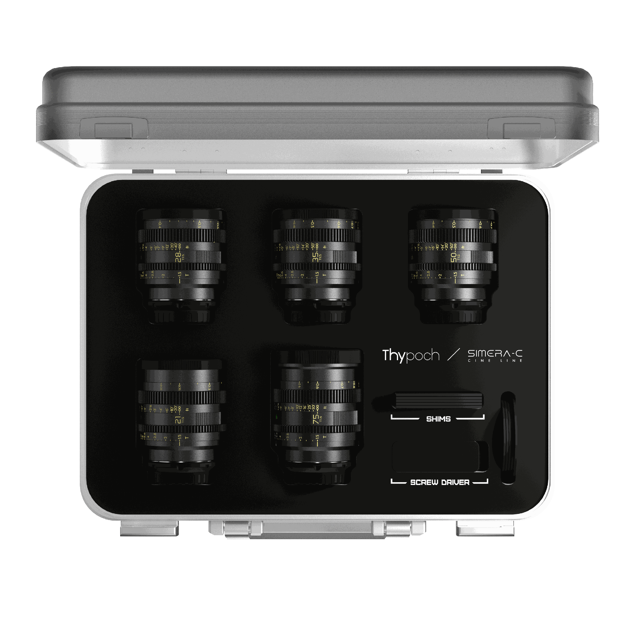 21/28/35/50/75mm(5PC) Cine Lens Set