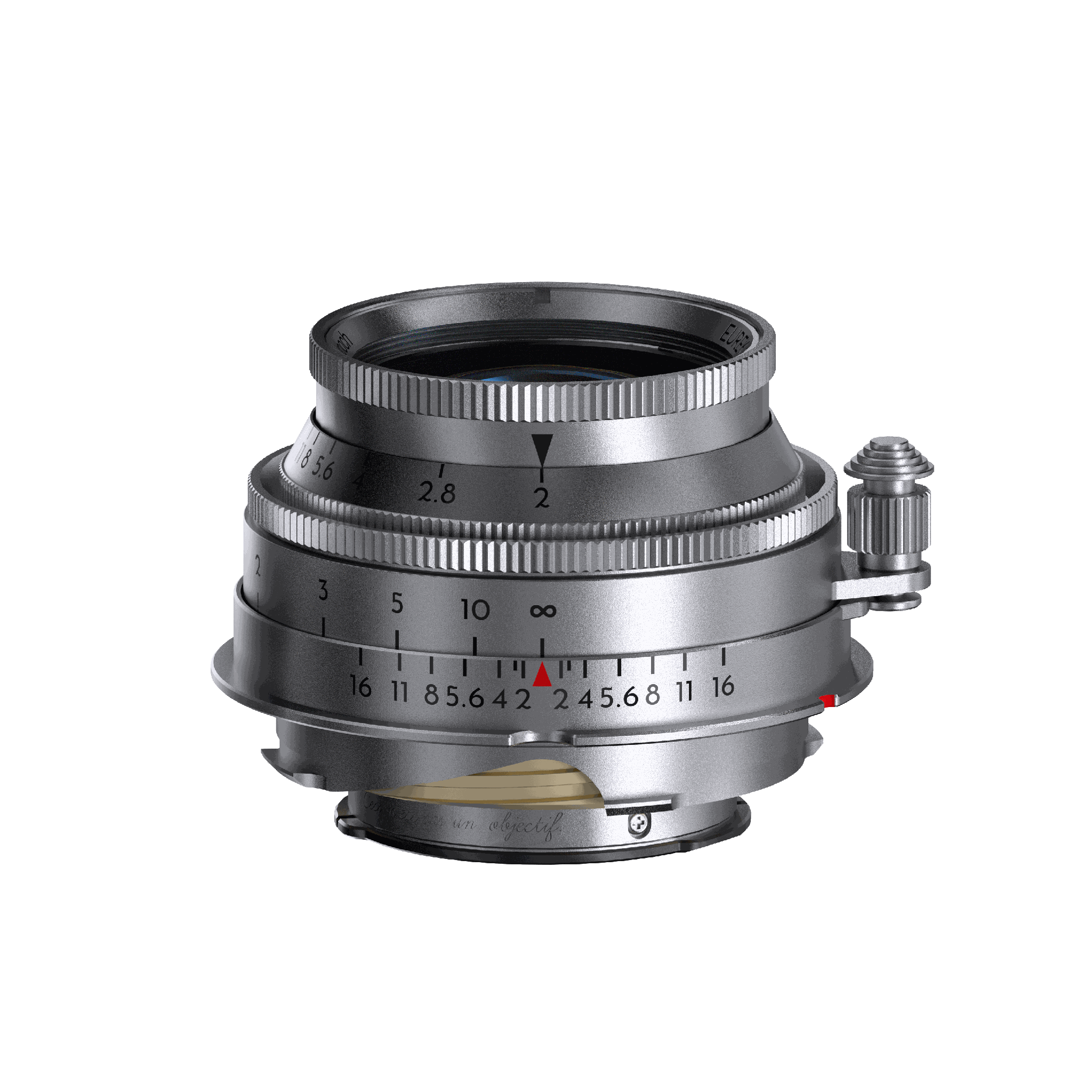美品Thypoch Eureka 50mm f2 シルバー アルミ 単焦点レンズ Thypoch Eureka 50mm F2.0 Camera Lens 12-blade aperture diaphragm