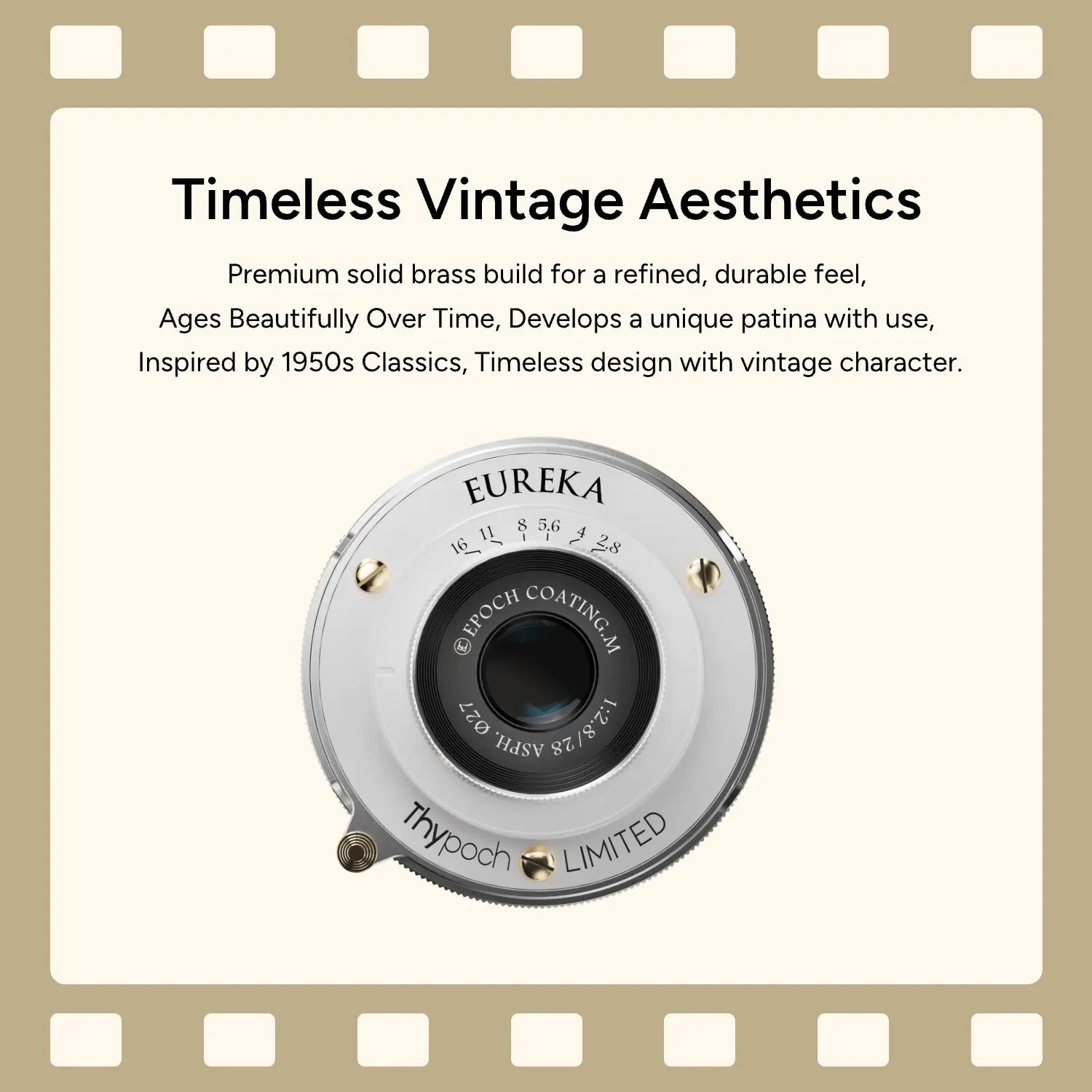 Eureka 28mm f/2.8 M Mount Pancake Lens Thypoch