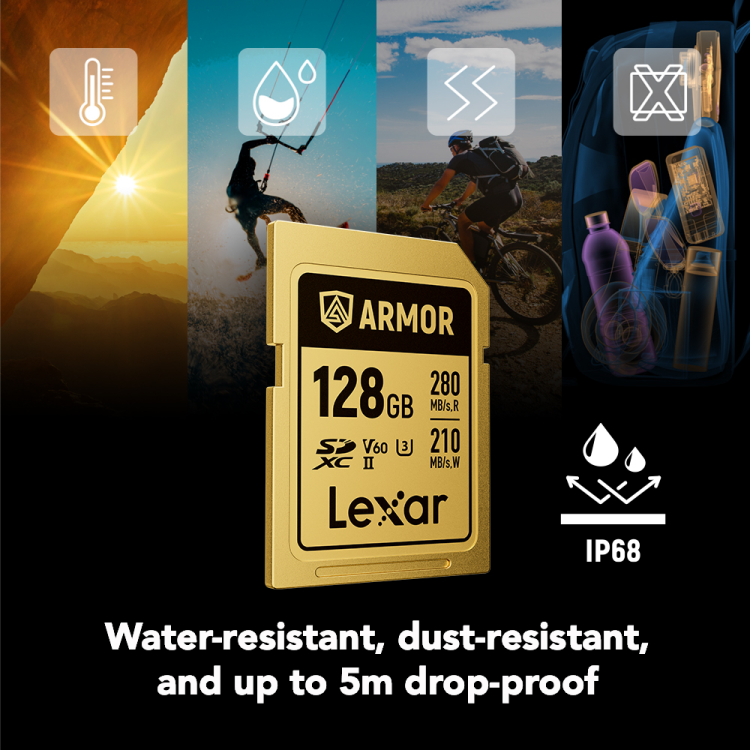 Lexar® ARMOR GOLD SDXC™ UHS-II Card Thypoch