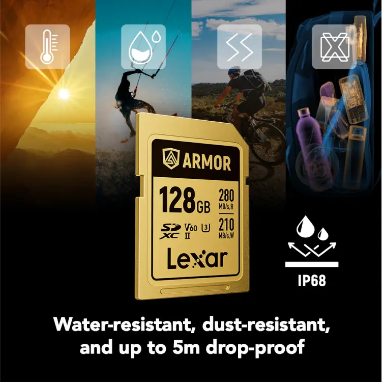 Lexar® ARMOR GOLD SDXC™ UHS-II Card Thypoch
