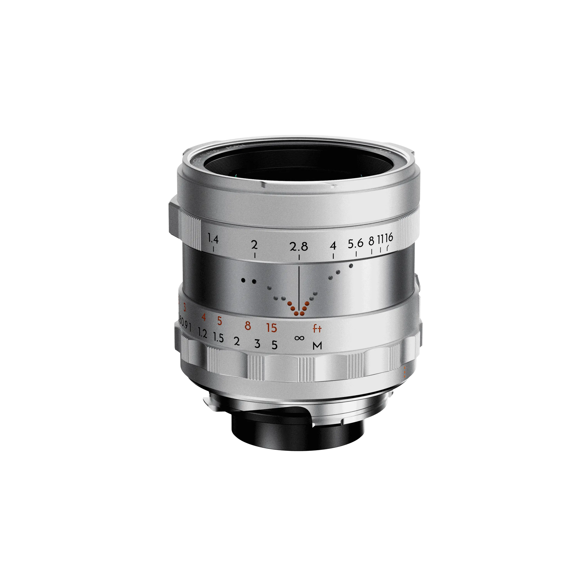 Simera 35mm f1.4 lens with large aperture, ergonomic design, classic DOF indicator, and advanced optics for versatile camera mount systems.