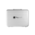Simera-C Lenses Hard Case in silver with foam insert and folding handle.