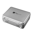 Simera-C Lenses Hard Case in silver with foam insert and latch closures.