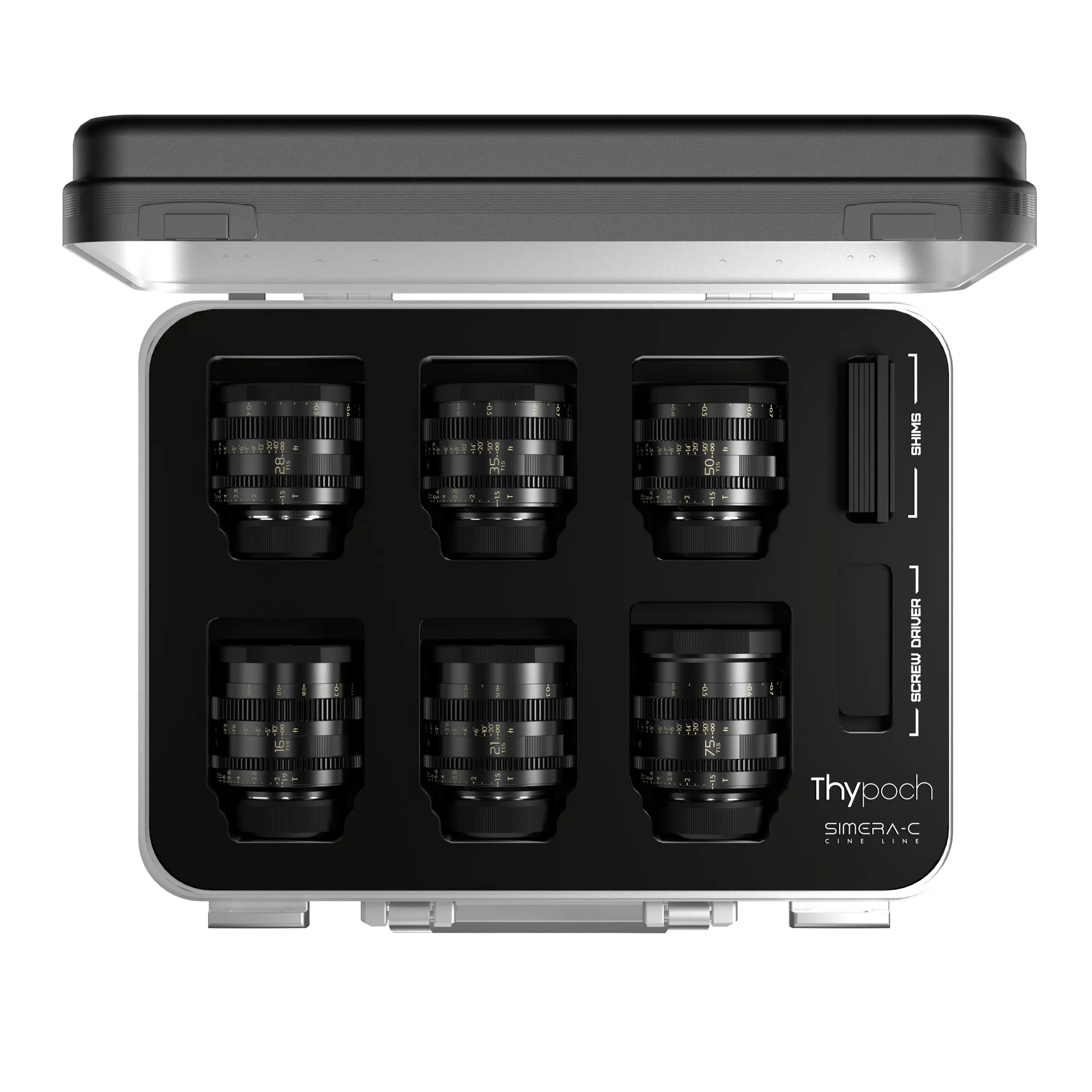 Simera-C | 21/28/35/50/75mm T1.5 M/E Mount Manual Cine Lens Thypoch