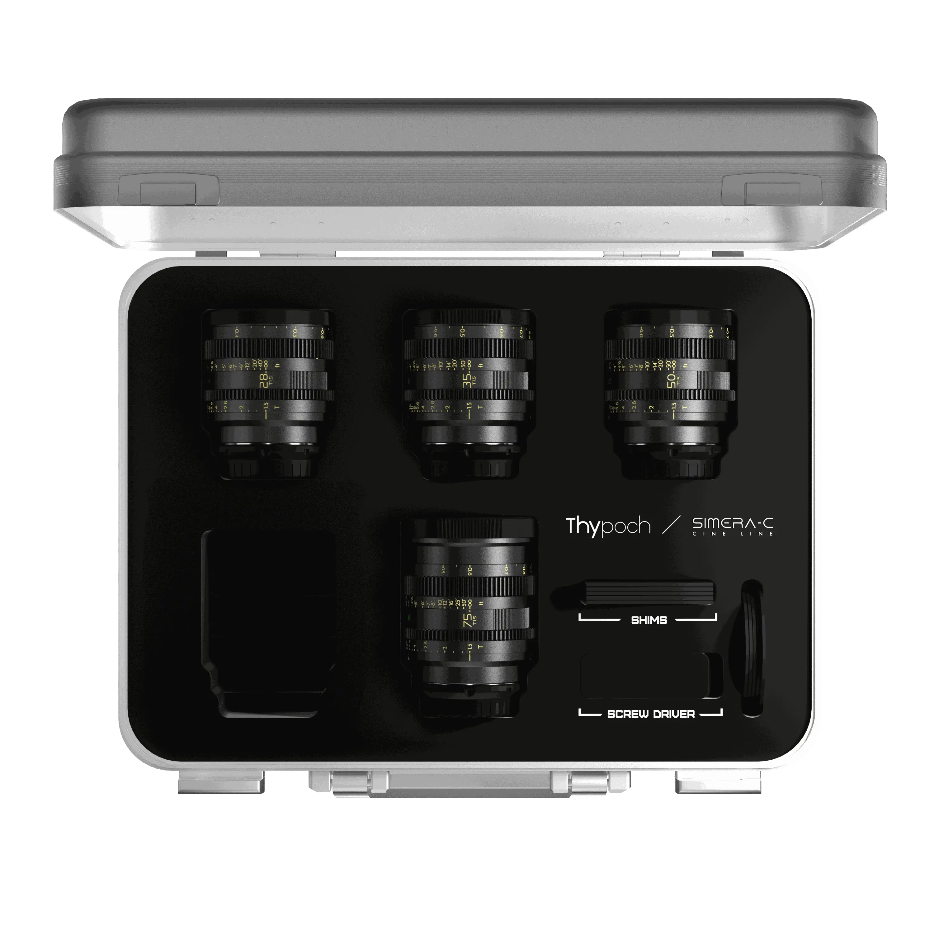 28/35/50/75mm(4PC) Cine Lens Set