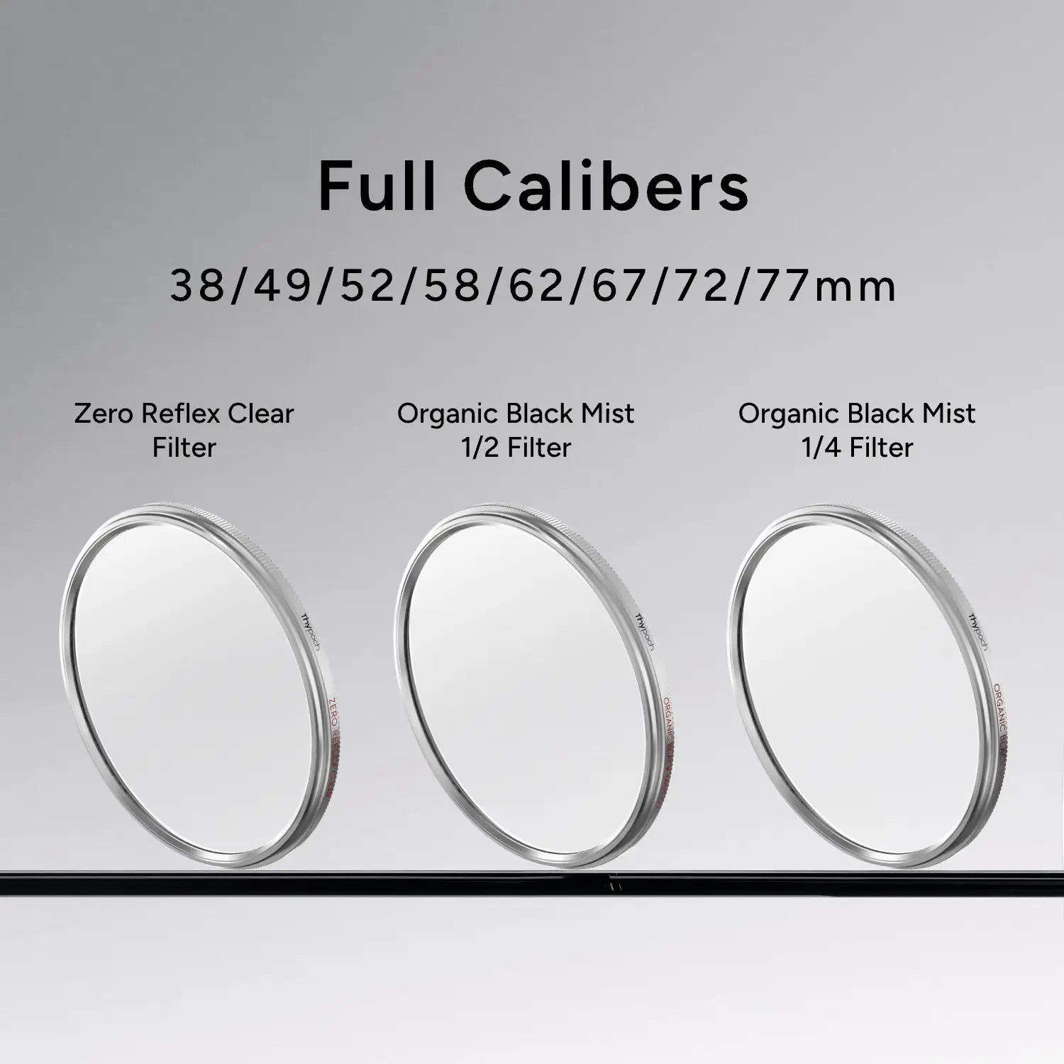 Thypoch 39/49/52/58/62/67/72/77mm Lens Filter, UV / Black Filter Thypoch