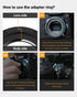 Thypoch M Lens Mount Adapter auto-lock for Leica M lenses to Canon RF and multi-system camera mounts with durable aerospace-grade aluminum and dual-lock safety design