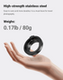 Thypoch M Lens Mount Adapter Auto-Lock ring compatible with Leica M lenses and Canon RF cameras, durable aluminum alloy design, easy to carry 80g travel photography accessory