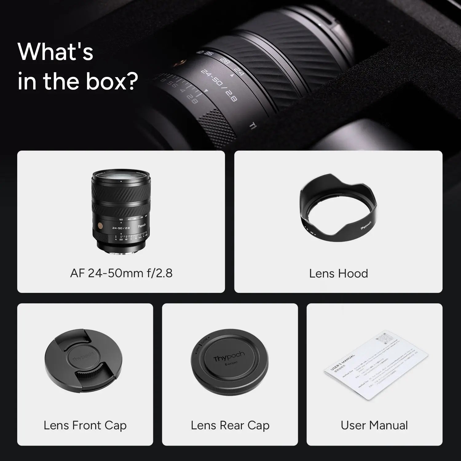 Voyager 24-50mm f/2.8 Full-Frame Auto Focus Zoom Lens Thypoch