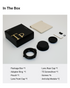 Thypoch M Lens Mount Adapter kit with adapter ring, lens caps, screwdriver, screws, anti-slip modules, and package box for Leica M lenses on Canon RF and other mounts.